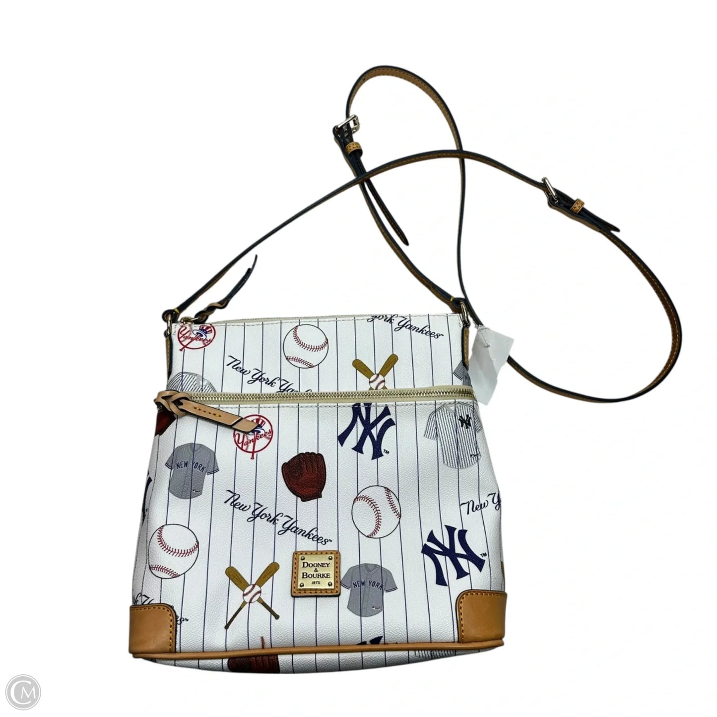 New York Yankees baseball Crossbody Designer By Dooney And Bourke, Size: Medium