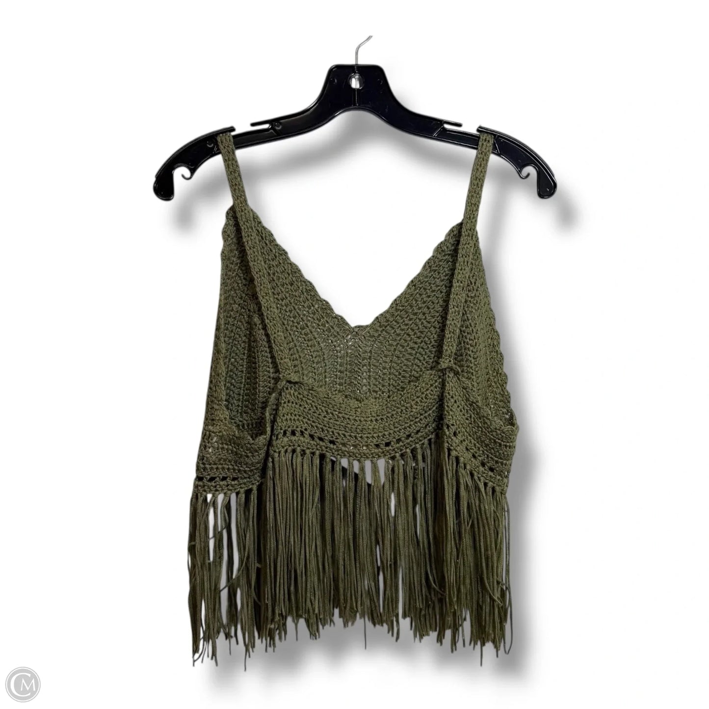 Tank Top By Pol In Green, Size: L
