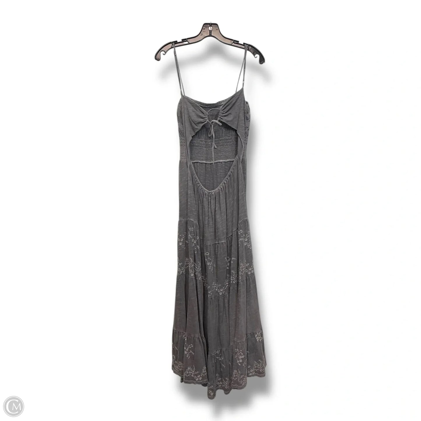 Dress Casual Midi By Lucky Brand In Grey, Size: L