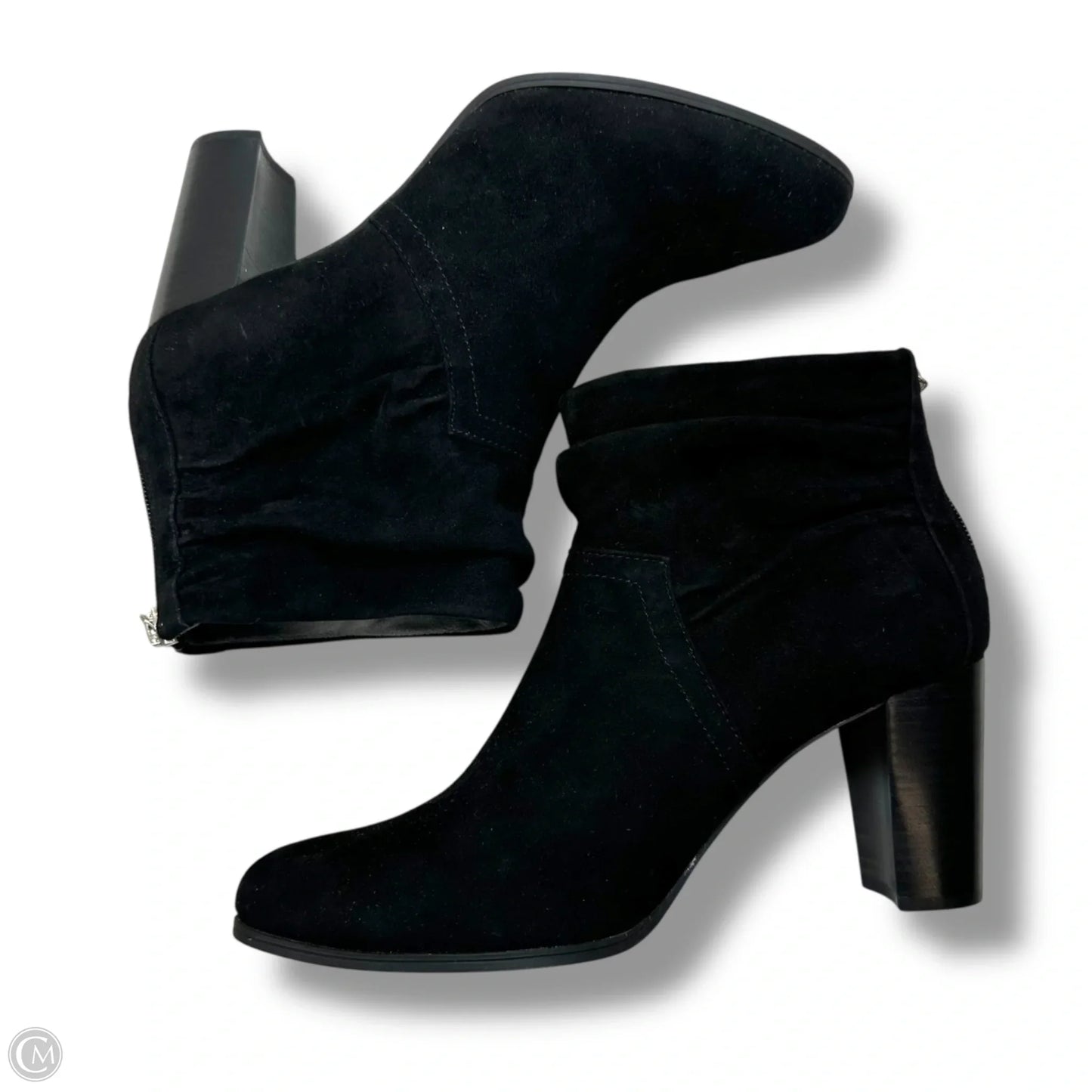 Boots Ankle Heels By Adrienne Vittadini In Black, Size: 10