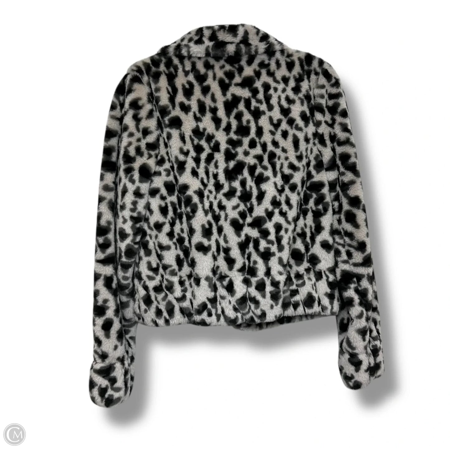 Jacket Faux Fur & Sherpa By Peyton Jensen In Animal Print, Size: Xs