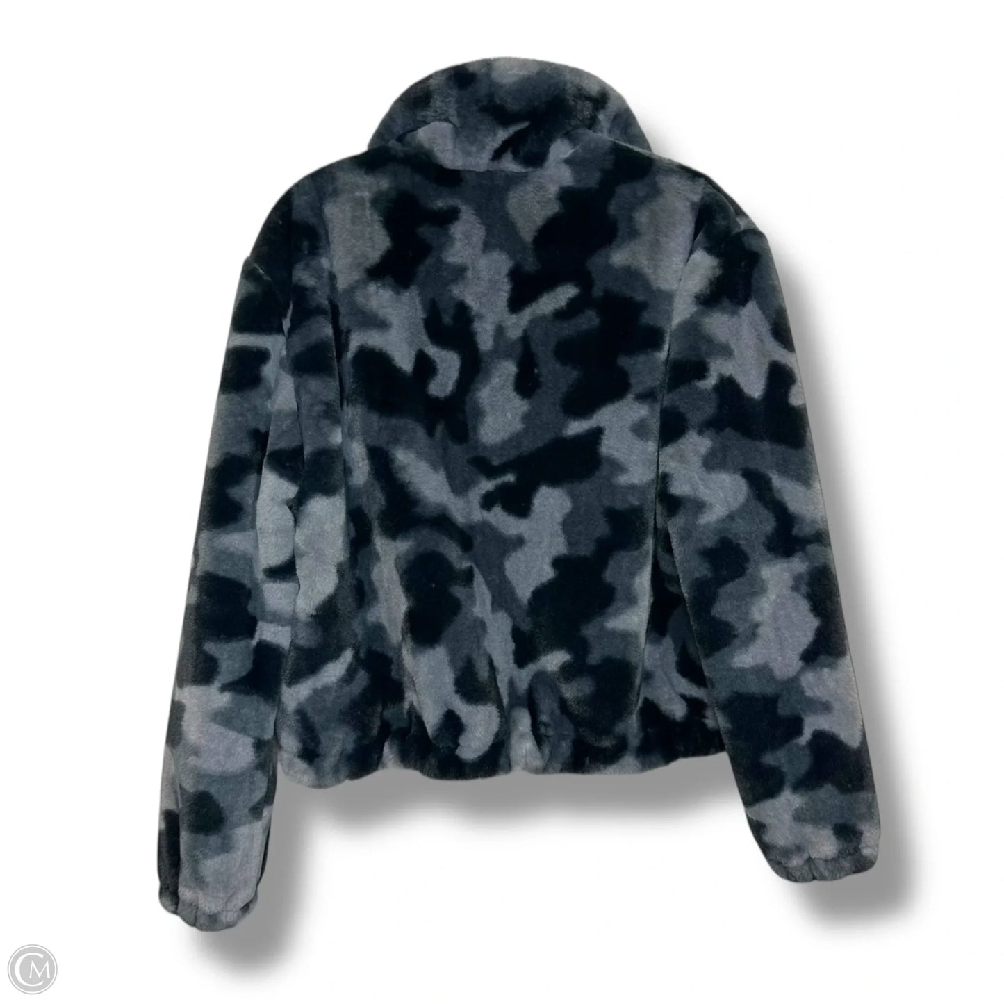 Jacket Faux Fur & Sherpa By Peyton Jensen In Camouflage Print, Size: S