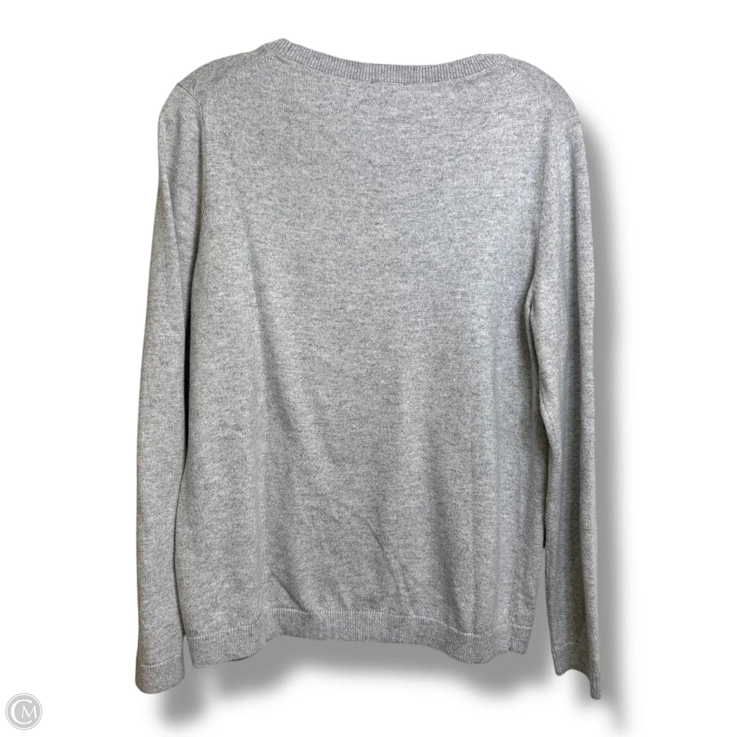 Sweater By Talbots In Grey, Size: L