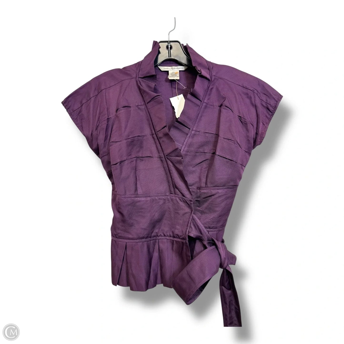 Top Sleeveless Designer By Diane Von Furstenberg In Purple, Size: Xs