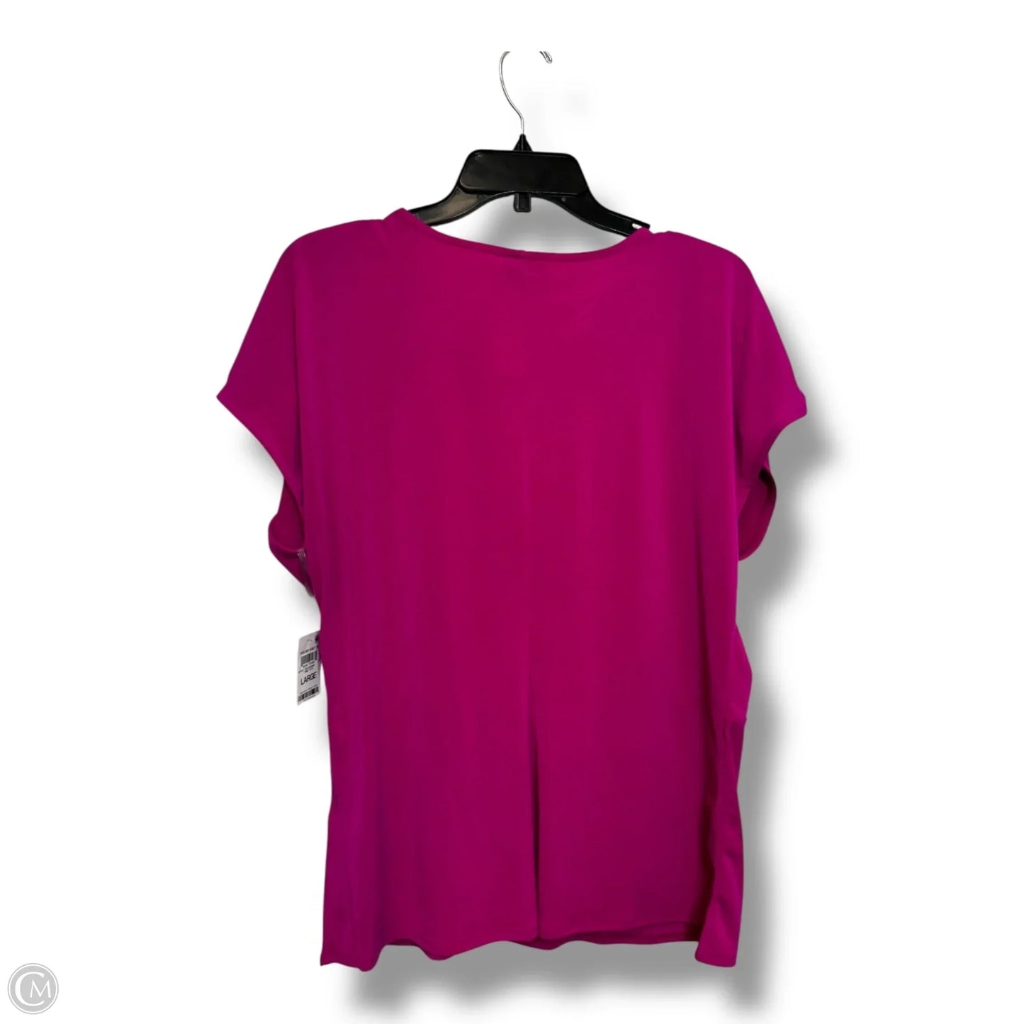 Top Short Sleeve By Inc In Pink, Size: L