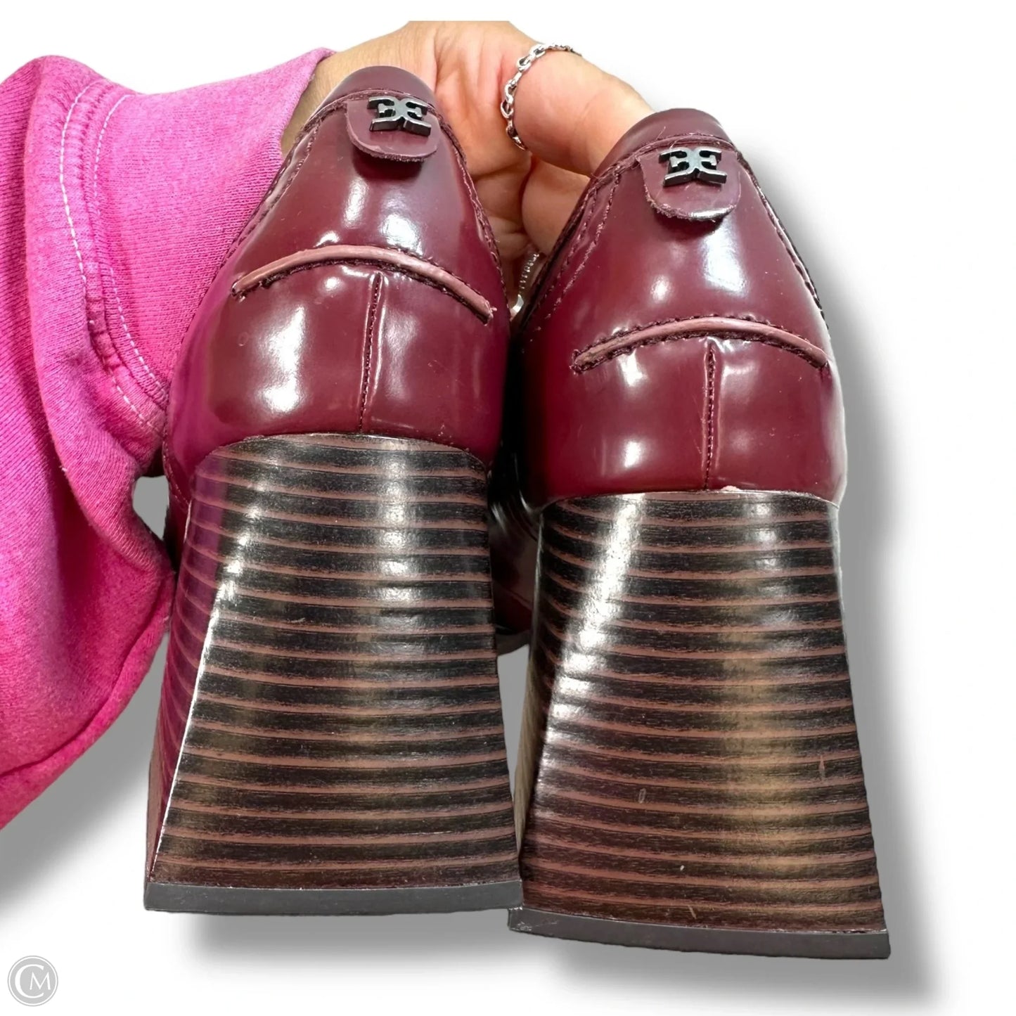 Shoes Heels Block By Sam Edelman In Maroon, Size: 8