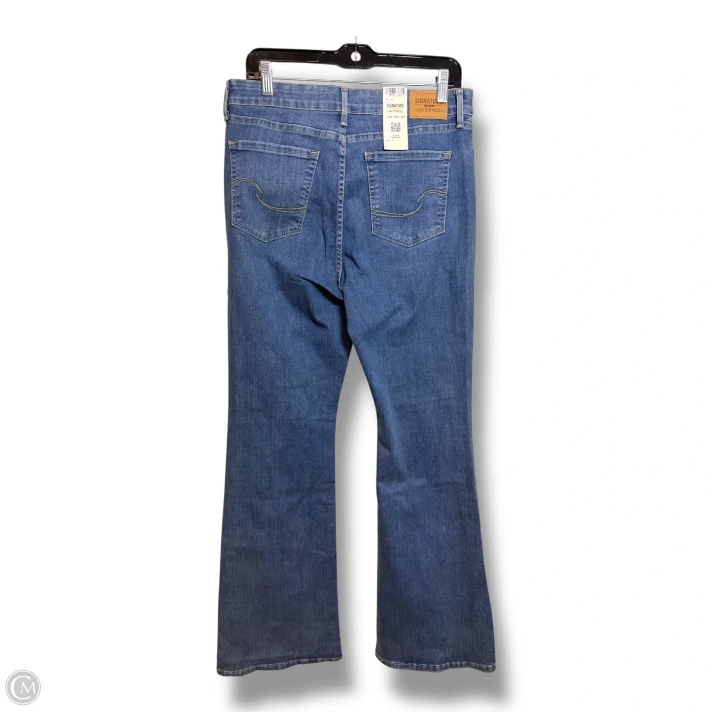 Jeans high rise Flared By Levis In Blue Denim, Size: 10