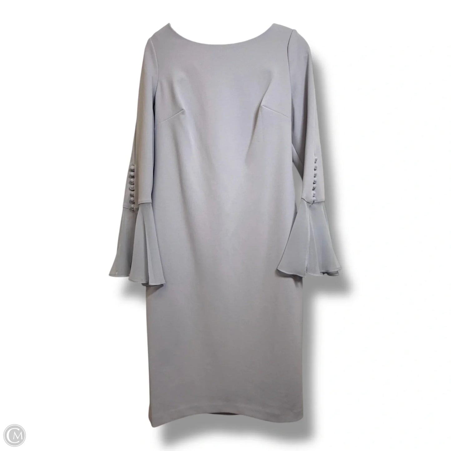 Dress Party Midi By Calvin Klein In Grey, Size: 8