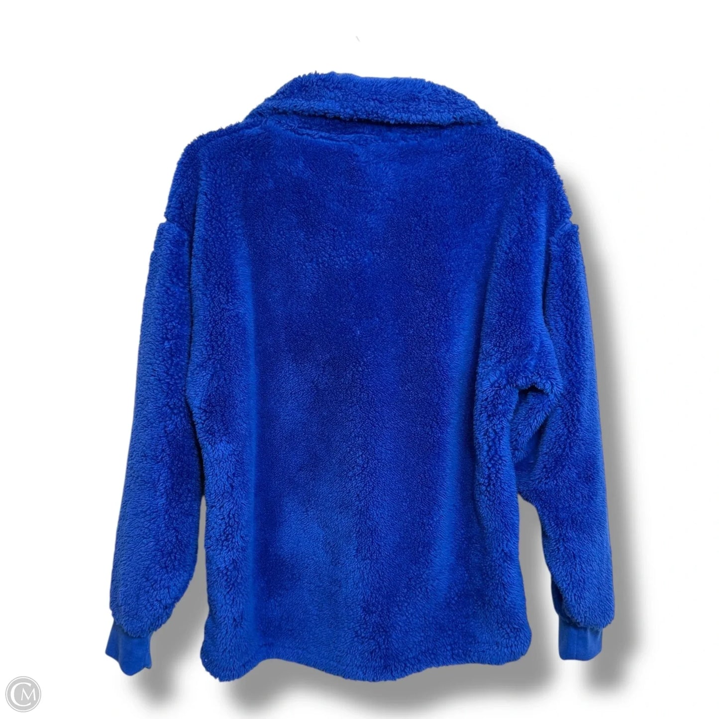 Jacket Fleece By Eddie Bauer In Blue, Size: S