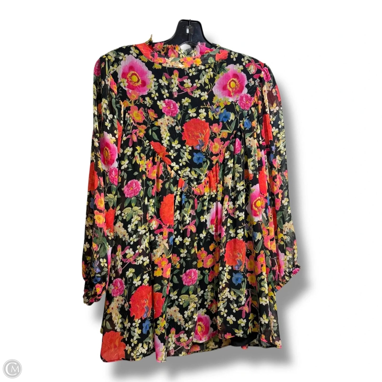 Top 3/4 Sleeve By Rose And Olive In Floral Print, Size: 2x