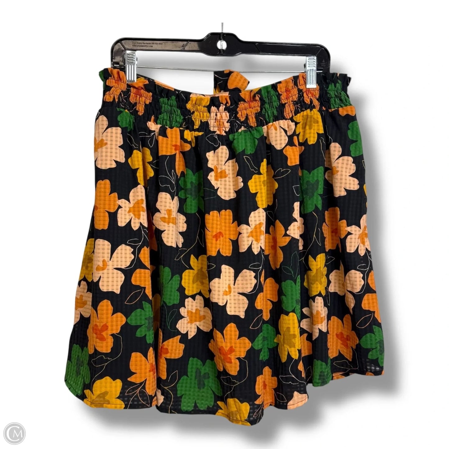Skirt Mini & Short By Who What Wear In Floral Print, Size: L