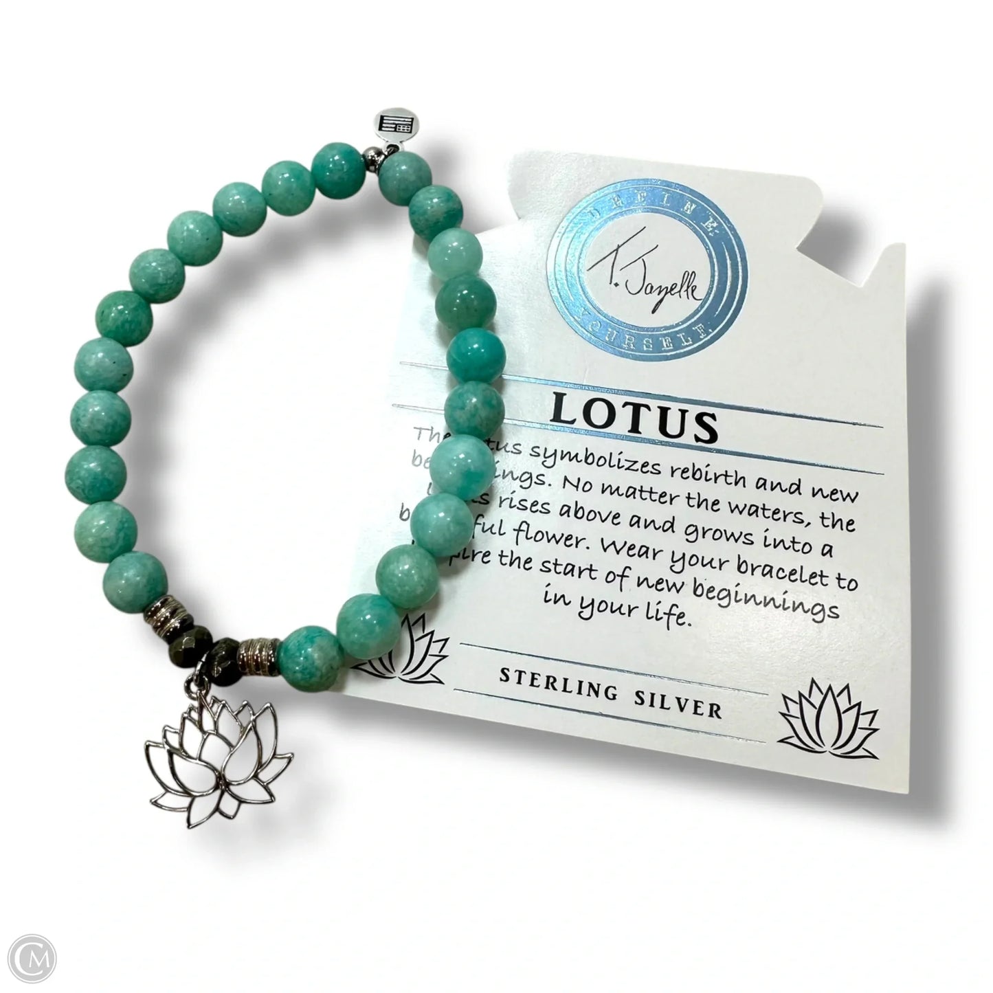 Sterling silver Lotus Bracelet Beaded By T.Jazelle
