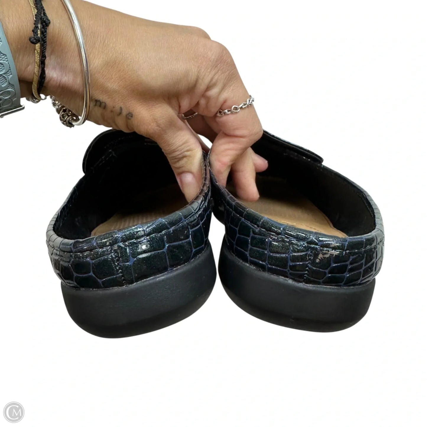 Shoes Flats By Comfortview In Navy, Size: 7.5