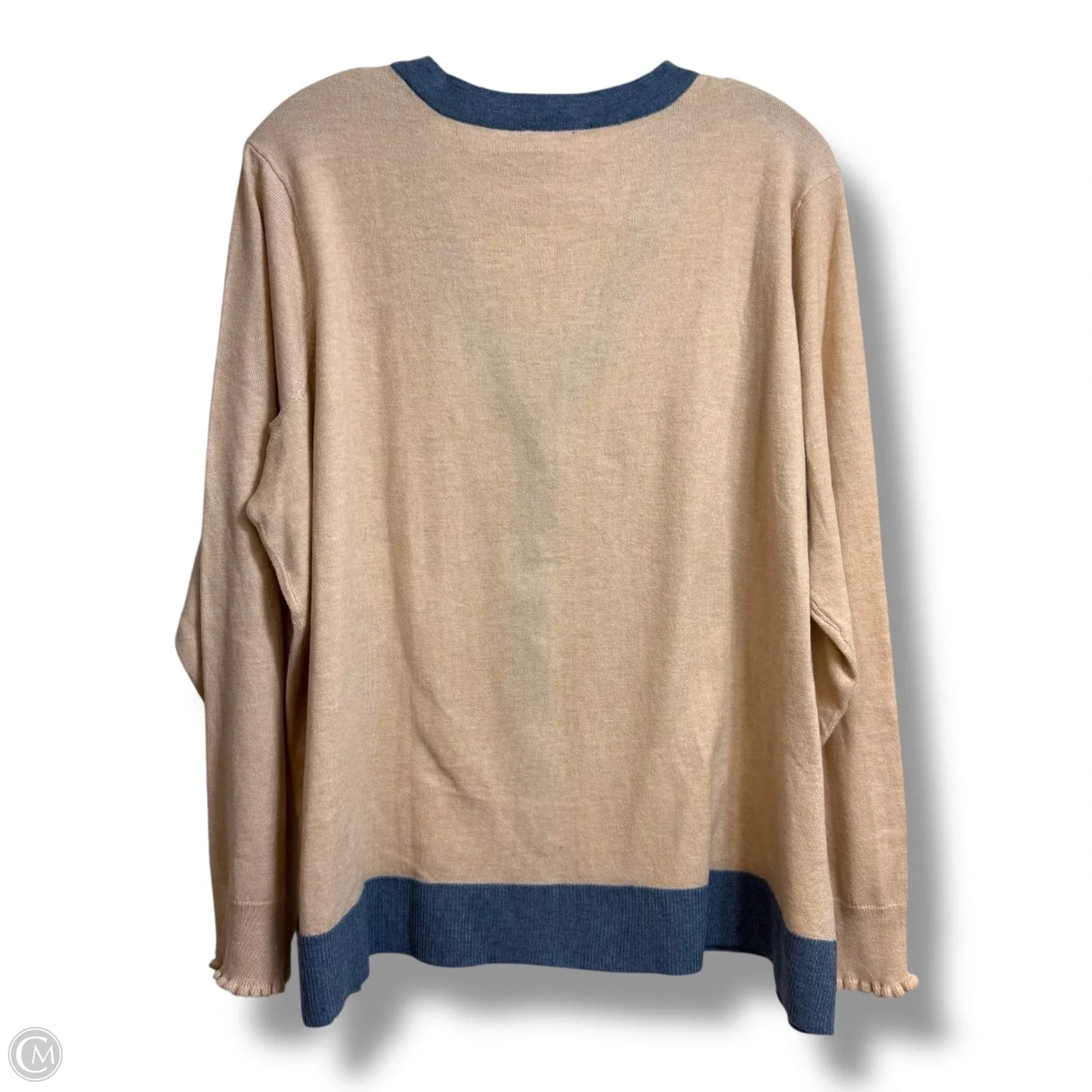 Cardigan By Clothes Mentor In Beige, Size: Xl