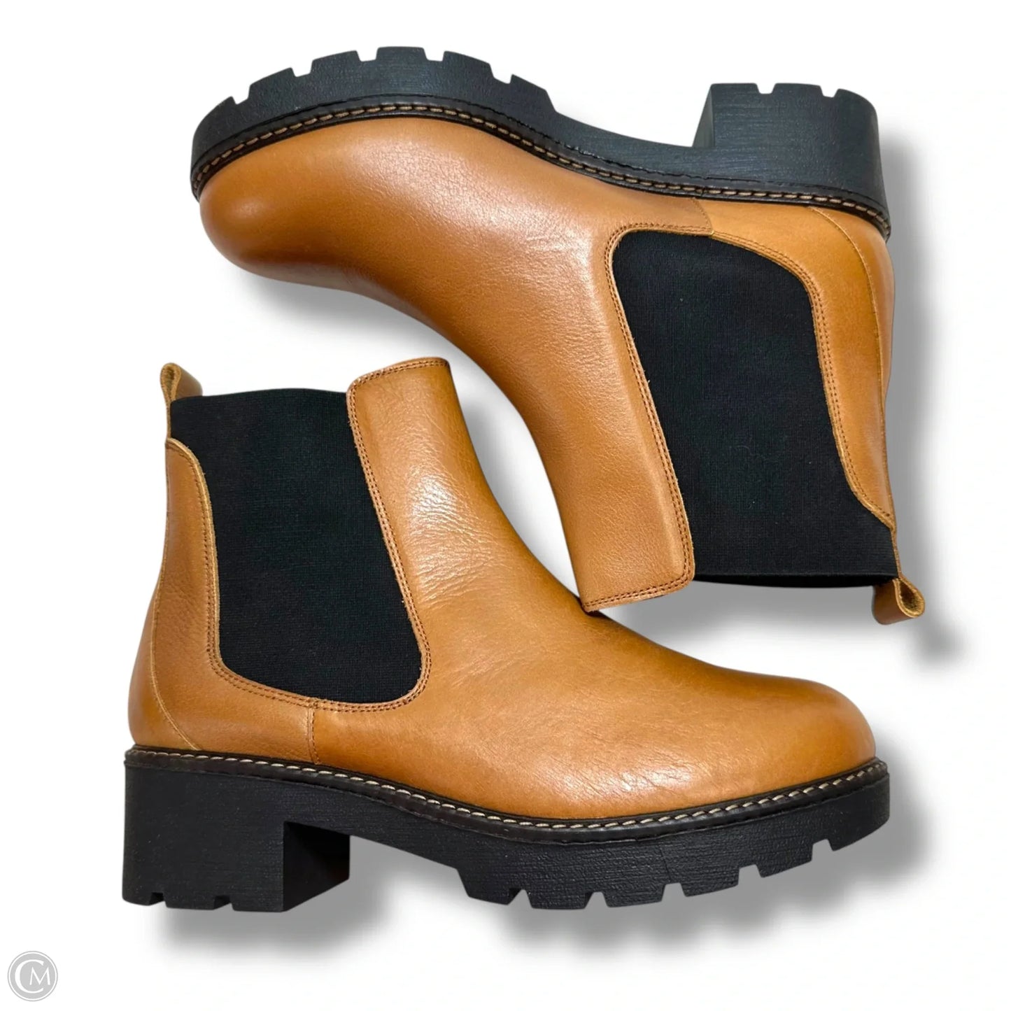 Boots Ankle Heels By Anthropologie In Brown, Size: 9