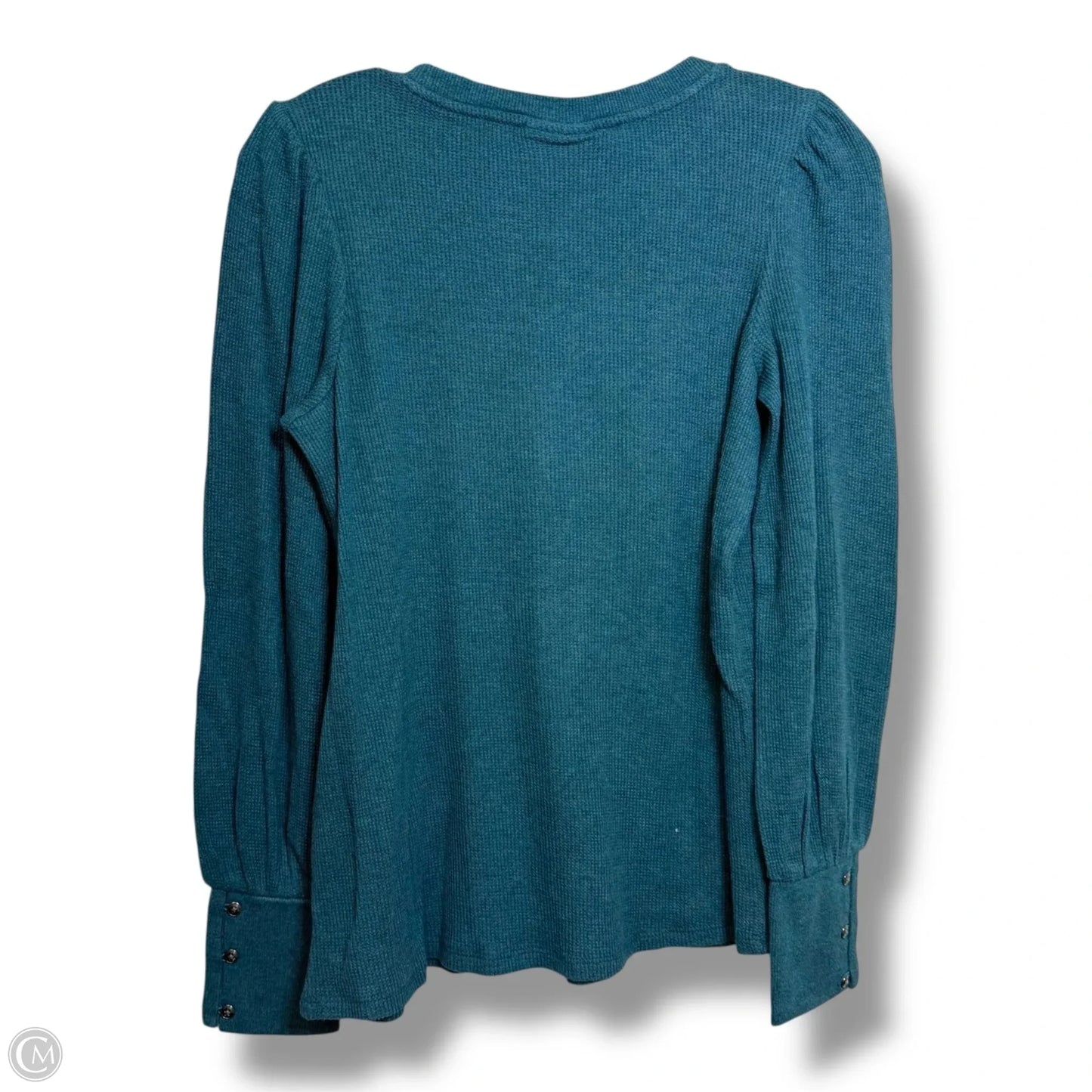Top Long Sleeve By J. Jill In Aqua, Size: Xs