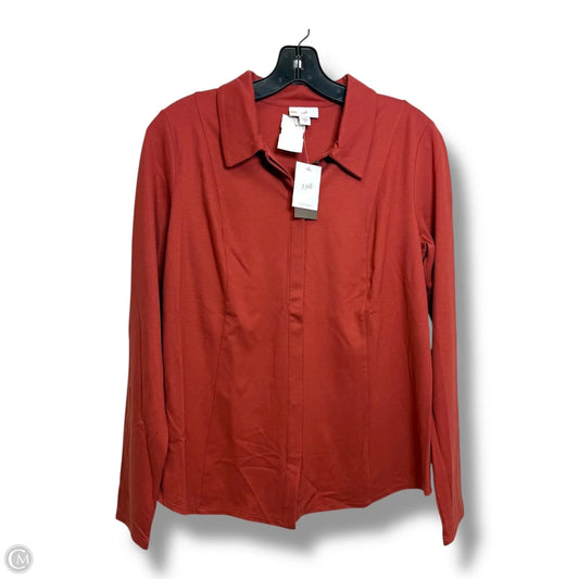 Top Long Sleeve By J. Jill In Copper, Size: Xs