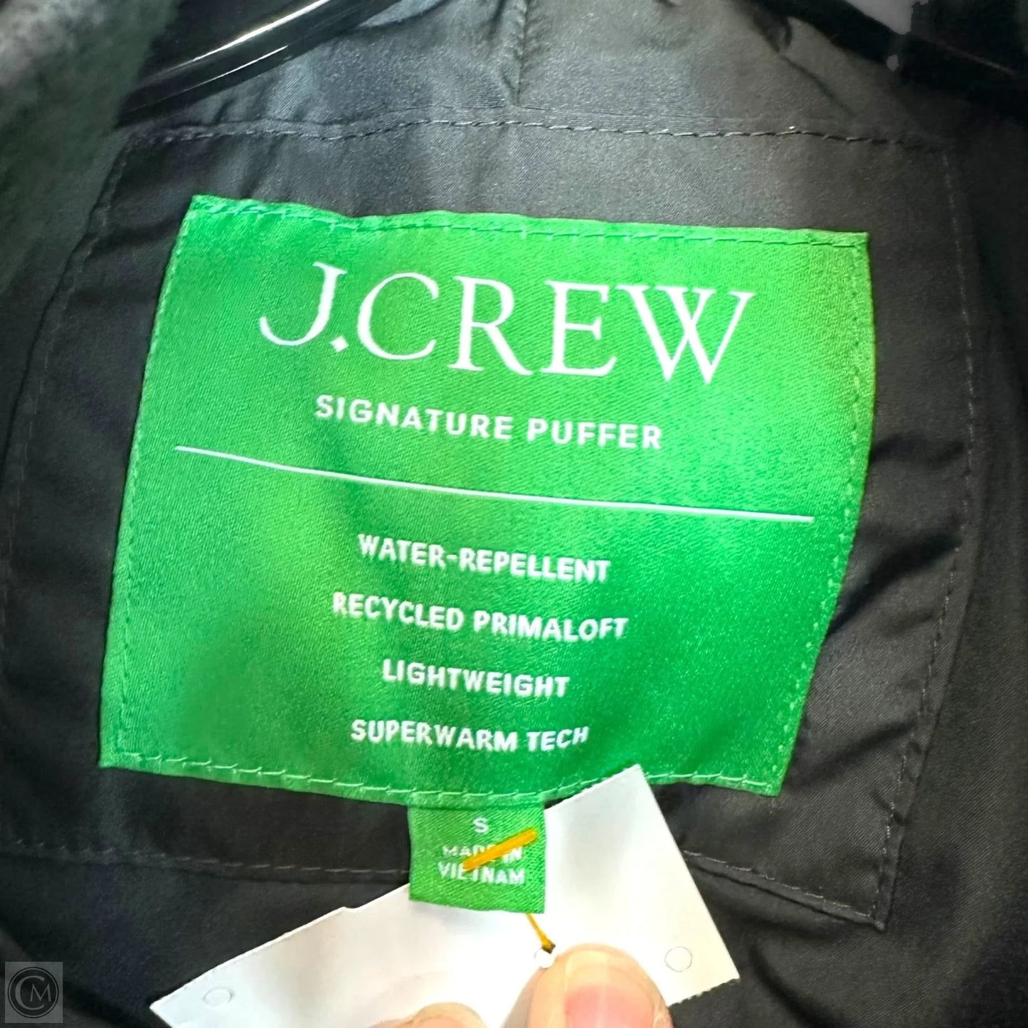 Signature Puffer Coat By J. Crew In Black, Size: S