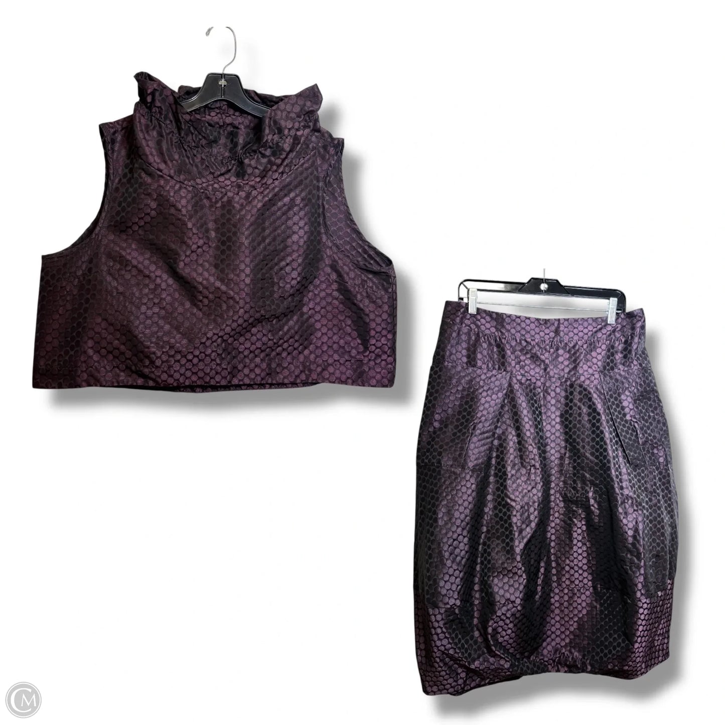 Skirt Set 2pc By SUN KIM In Purple, Size: Xl