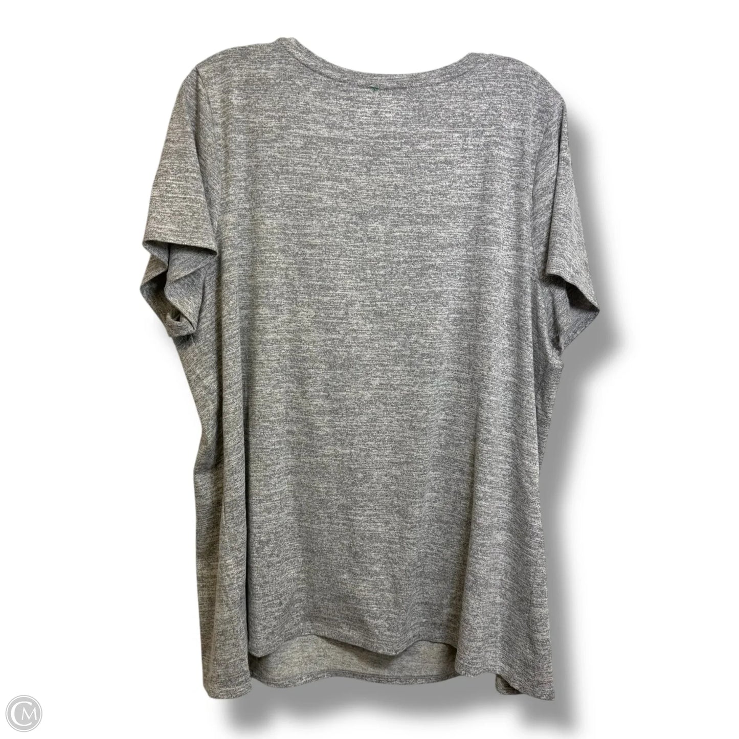 Top Short Sleeve By Lane Bryant In Grey, Size: 2x