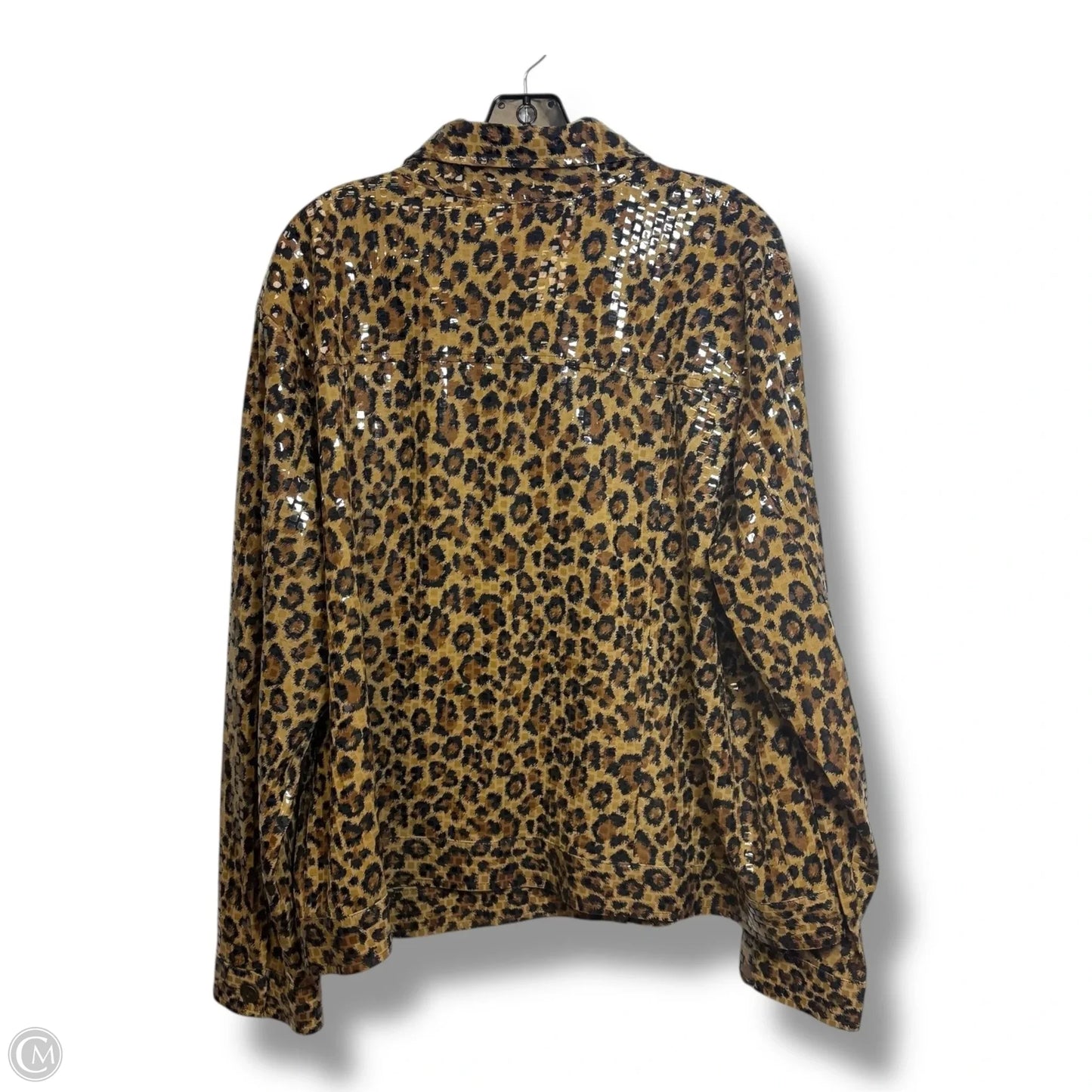 Jacket Shirt By Elementz In Animal Print, Size: 3x