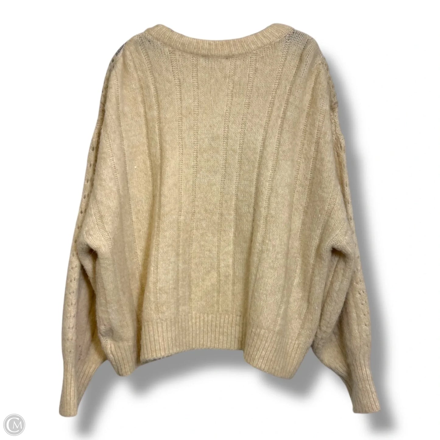 Sweater By Express In Ivory, Size: Xl