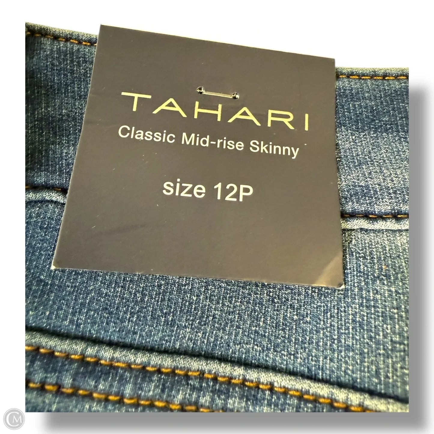 Jeans Skinny By Tahari In Blue, Size: 12p