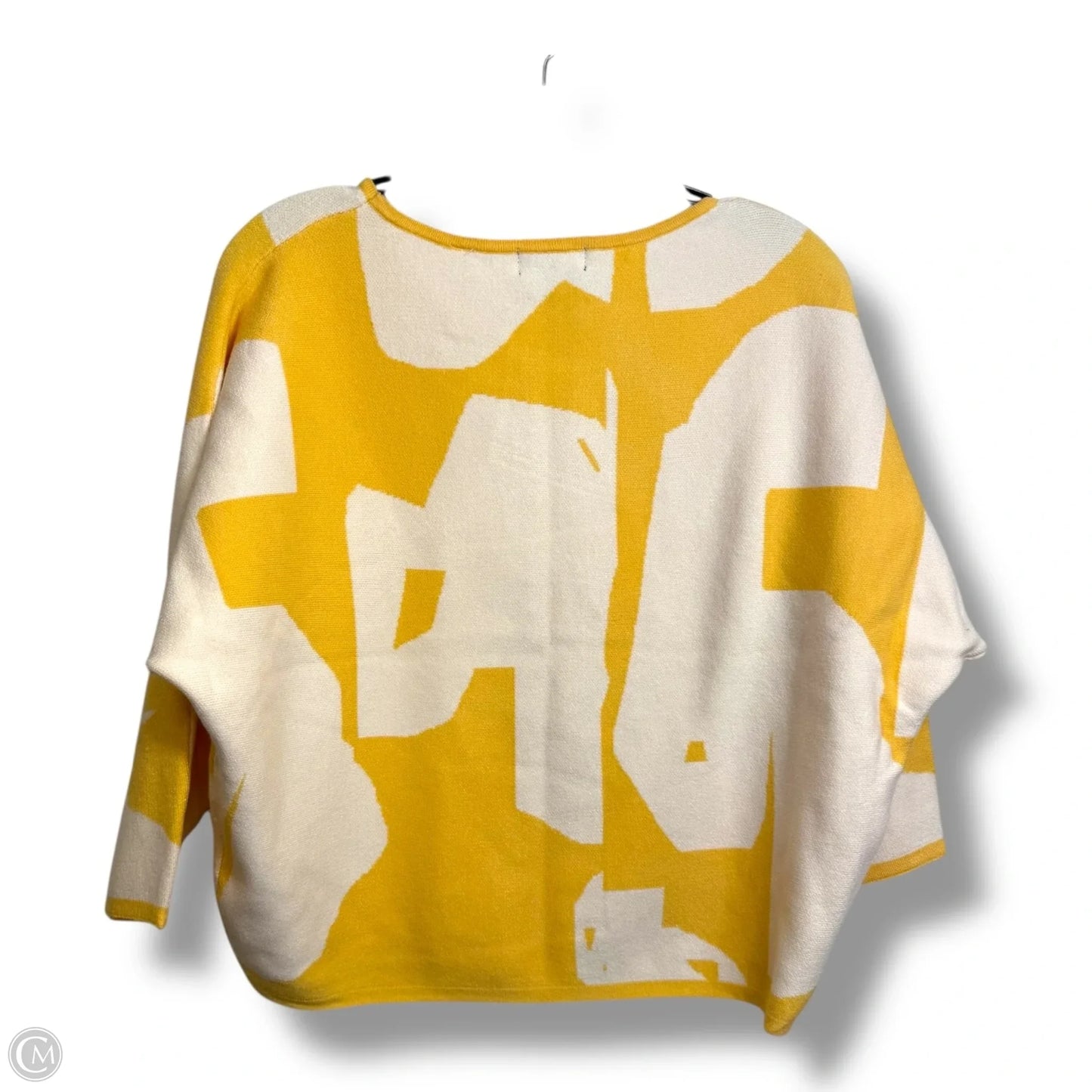 Sweater Short Sleeve By Tahari In Yellow, Size: M