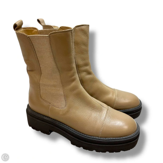 Boots Ankle Flats By Sam Edelman In Beige, Size: 8