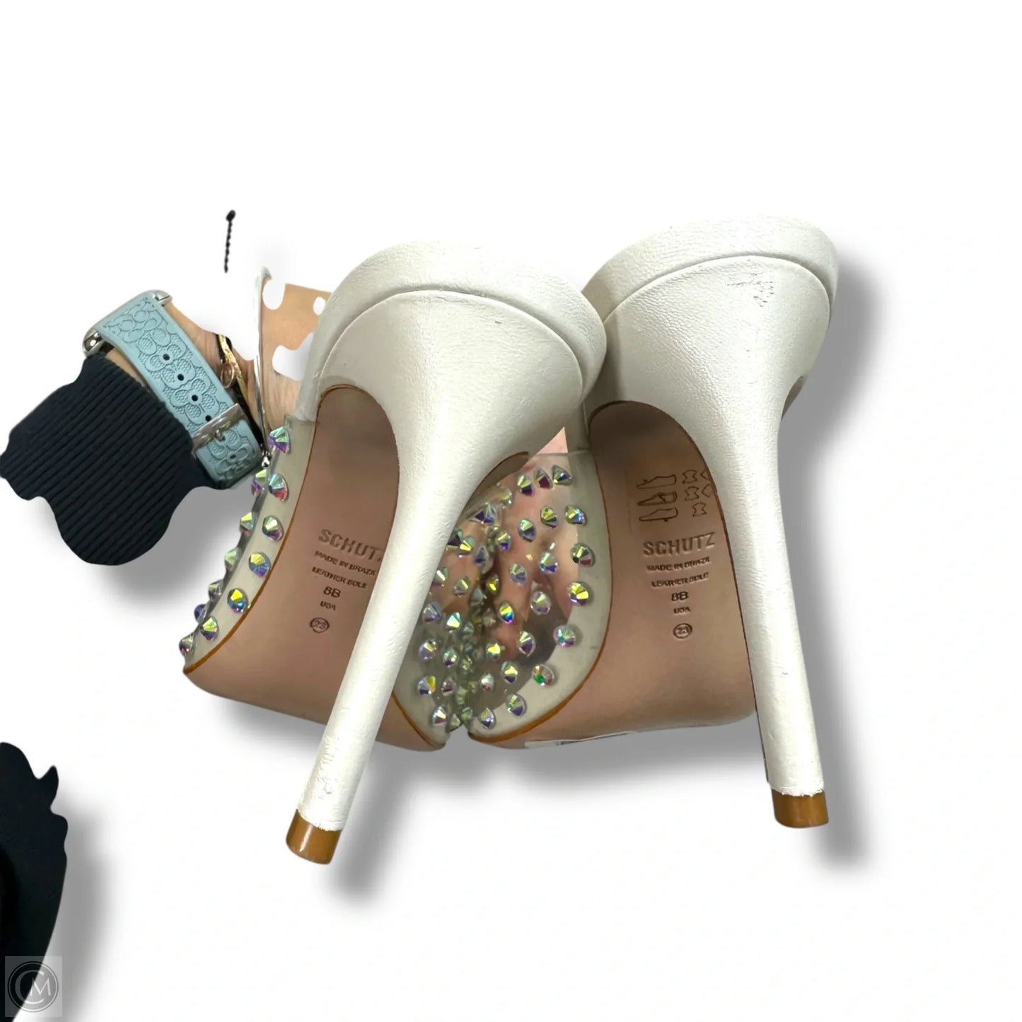 Shoes Heels Stiletto By Schutz In Clear, Size: 8