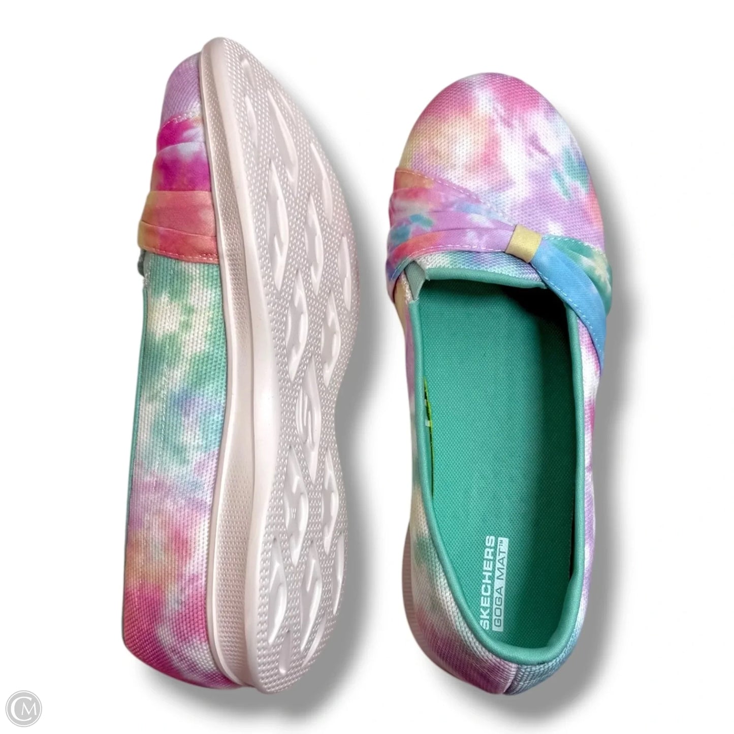 Shoes Flats By Skechers In Rainbow Print, Size: 10