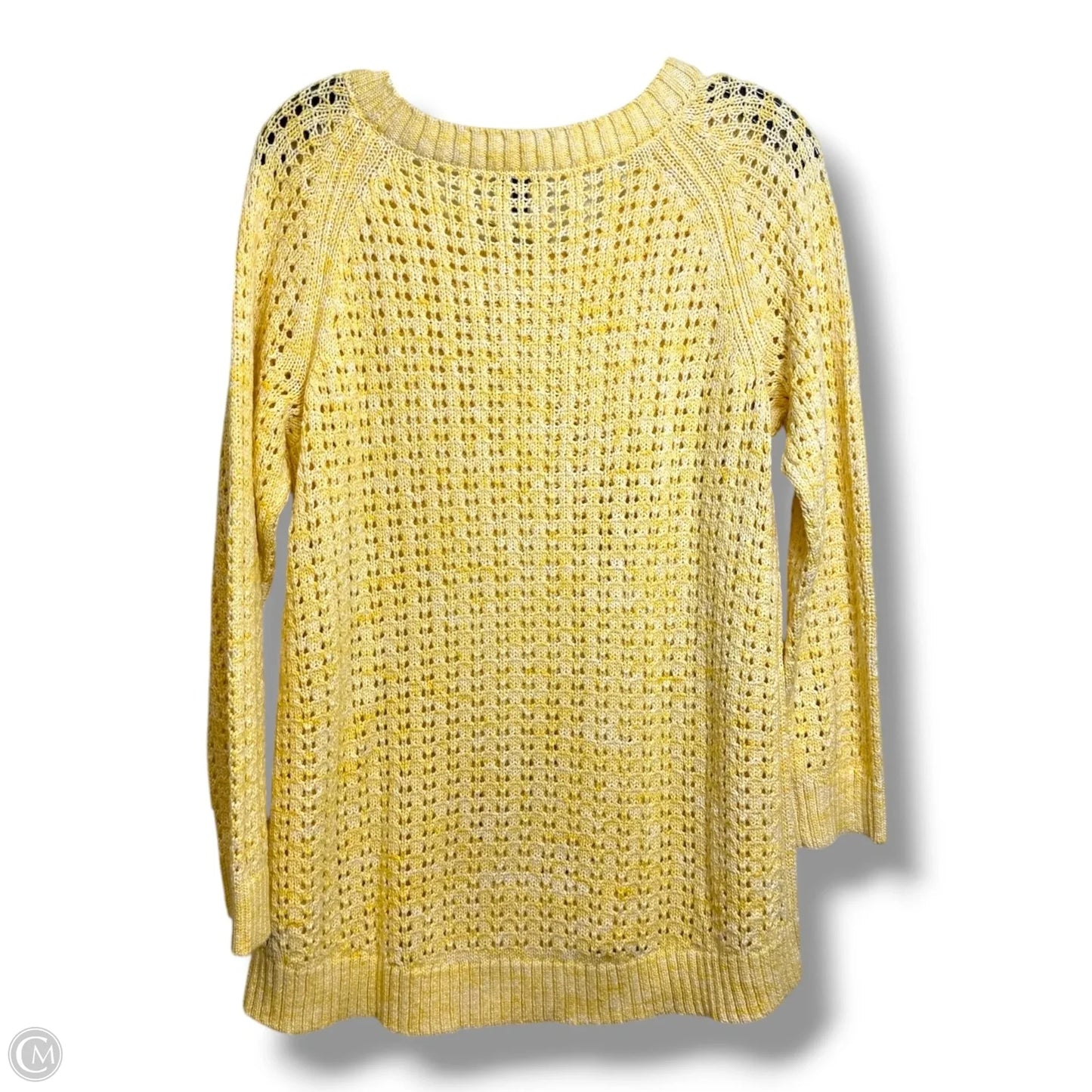 Sweater By Talbots In Yellow, Size: Xl