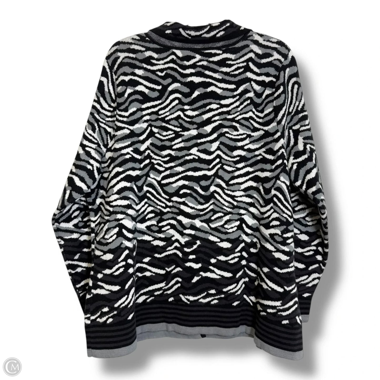 Cardigan By Isaac Mizrahi Live Qvc In Animal Print, Size: 2x