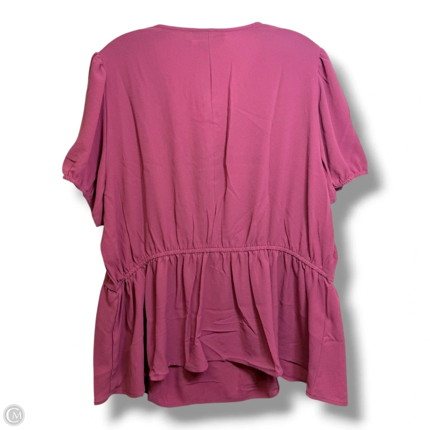 Top Short Sleeve By Lane Bryant In Rose Gold, Size: 1x