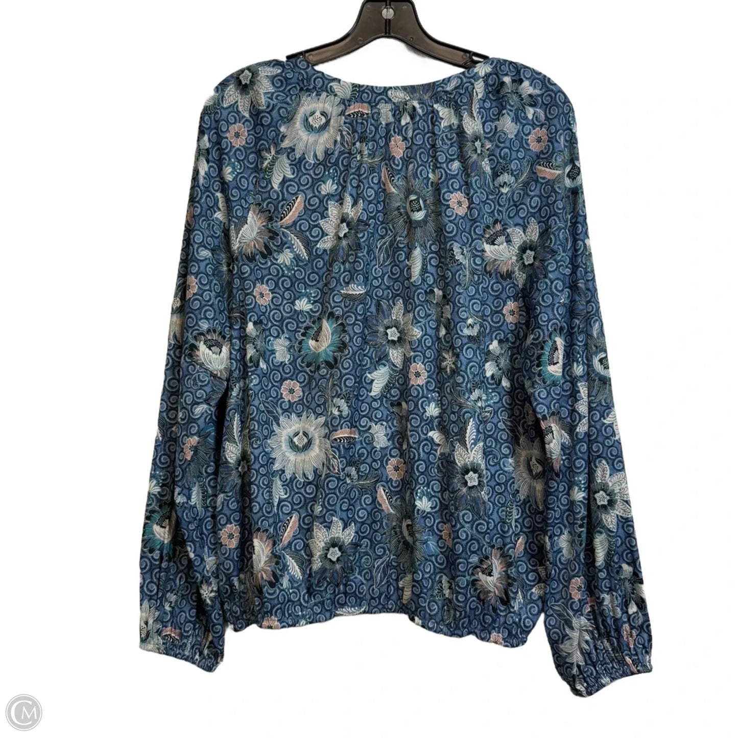 Top Long Sleeve By Loft In Blue, Size: L