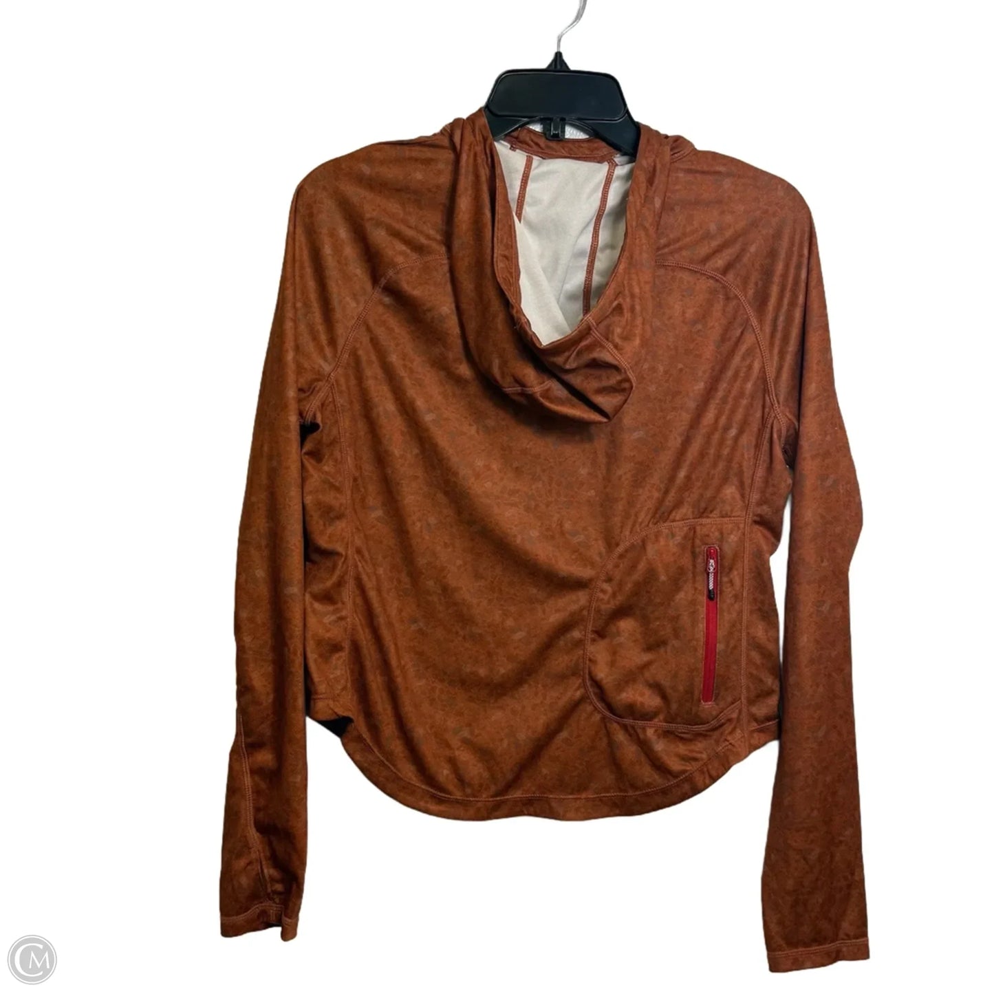 Athletic Top Long Sleeve Hoodie By Clothes Mentor In Copper, Size: S