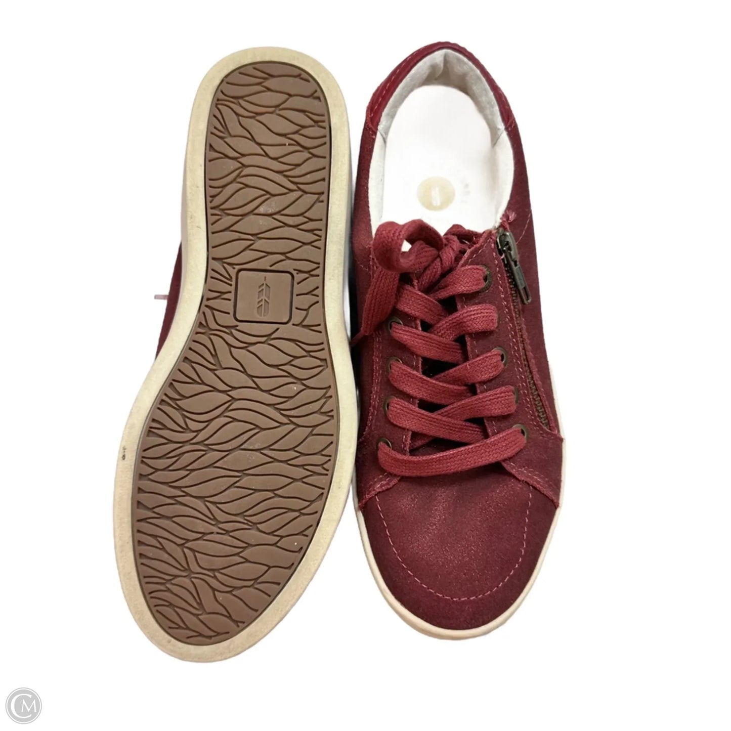 Shoes Athletic By Clothes Mentor In Maroon, Size: 6.5