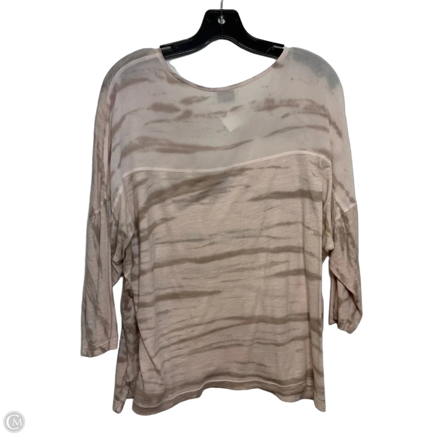 Top 3/4 Sleeve By Chicos In Tie Dye Print, Size: M