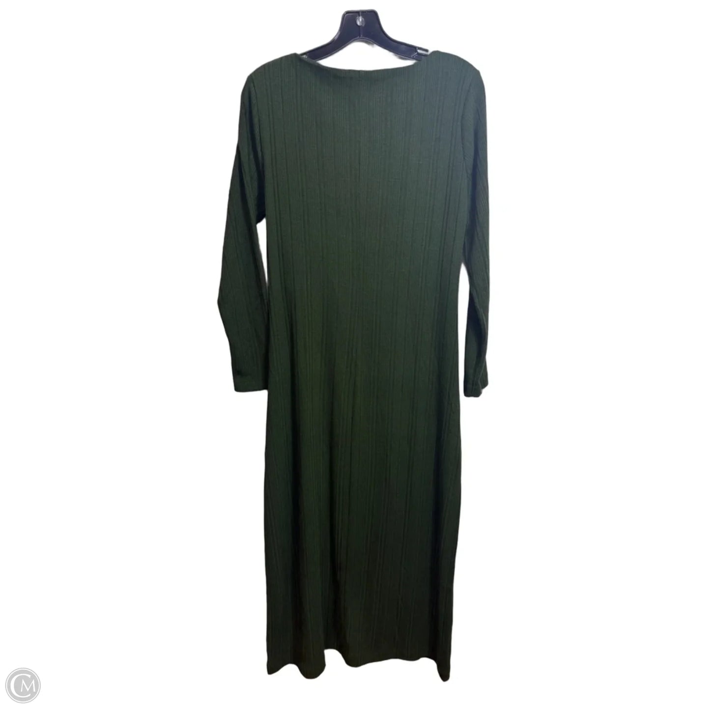 Dress Casual Midi By Loft In Green, Size: Lp