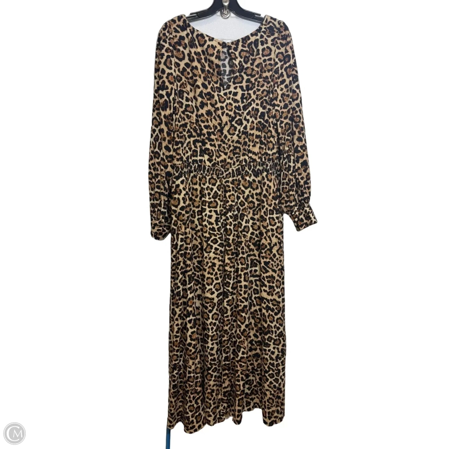 Dress Casual Maxi By Loft In Animal Print, Size: L