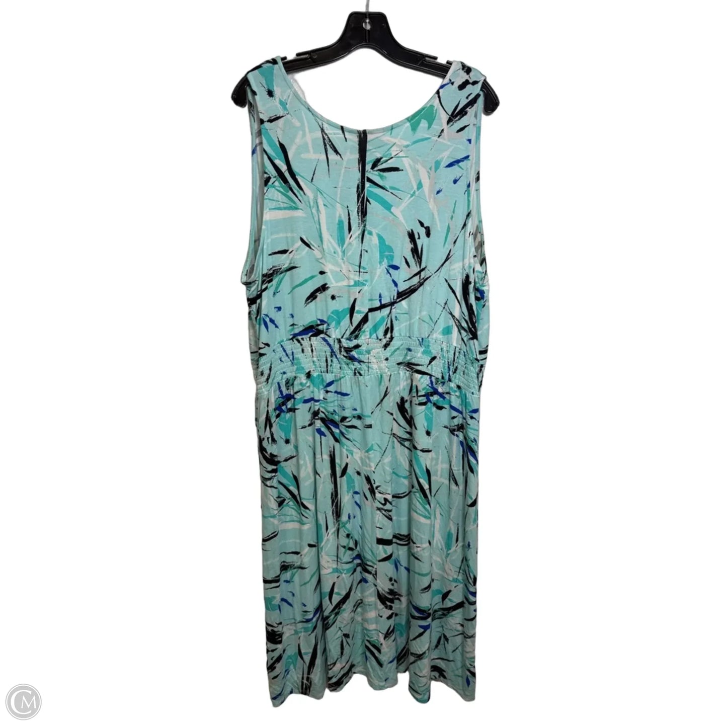 Dress Casual Midi By Lane Bryant In Aqua, Size: 18