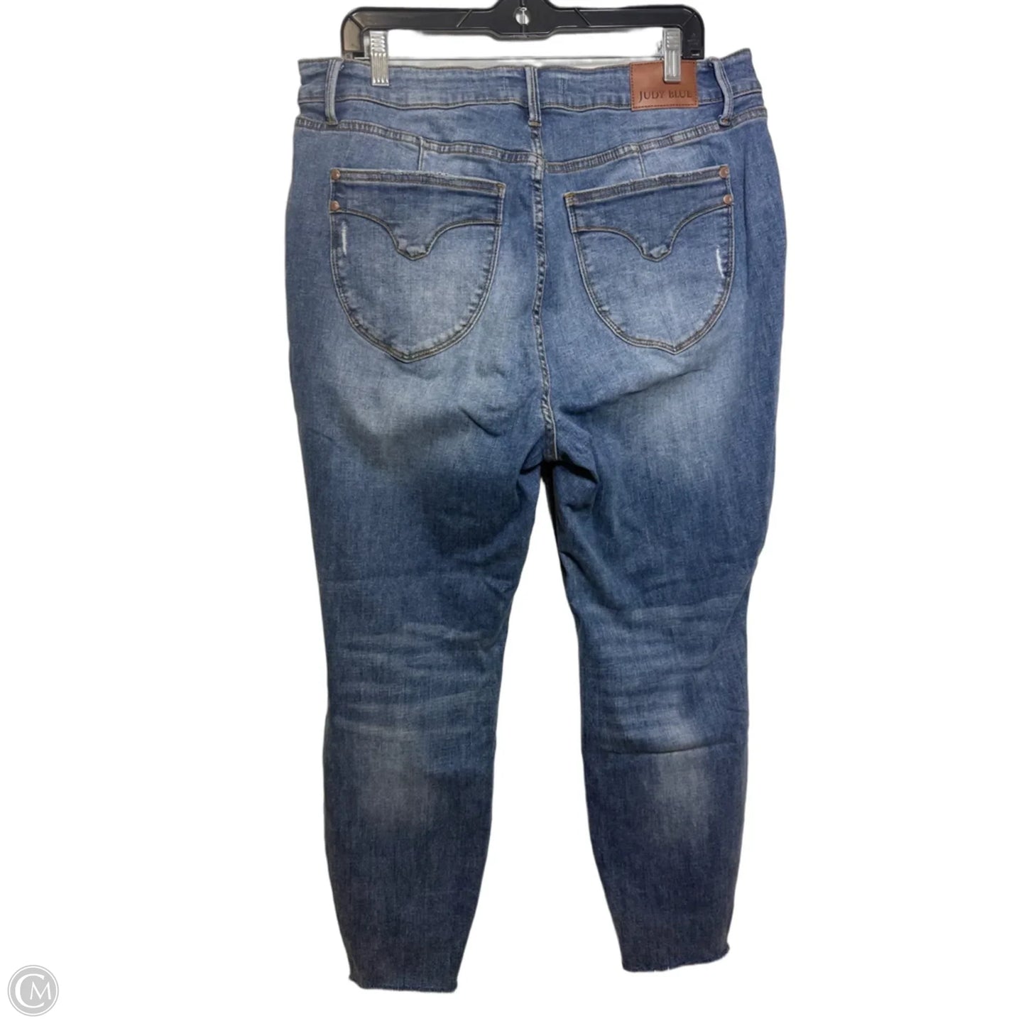 Jeans Skinny By Judy Blue In Blue Denim, Size: 18