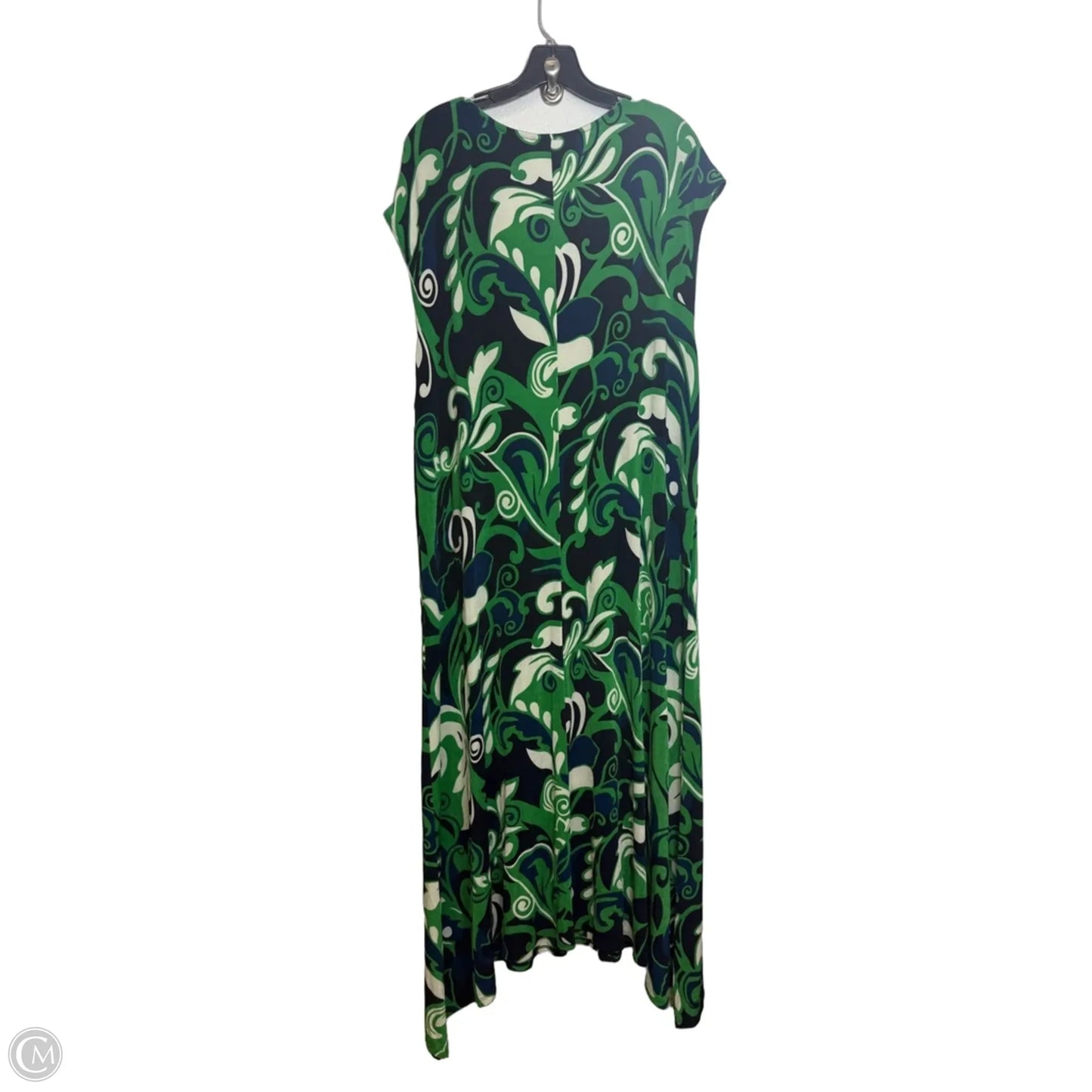 Dress Casual Maxi By Chicos In Green, Size: Xxl