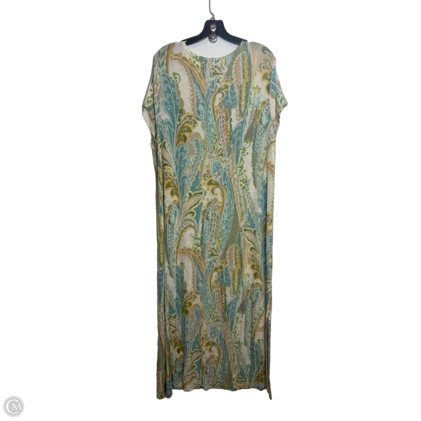 Dress Casual Maxi By Chicos In Paisley Print, Size: Xxl