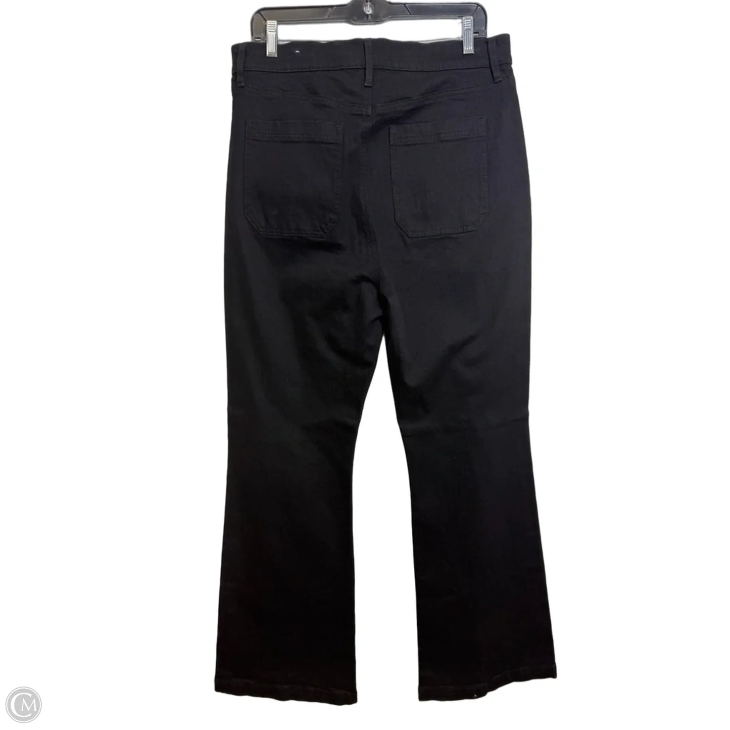 Jeans Wide Leg By Loft In Black Denim, Size: 12