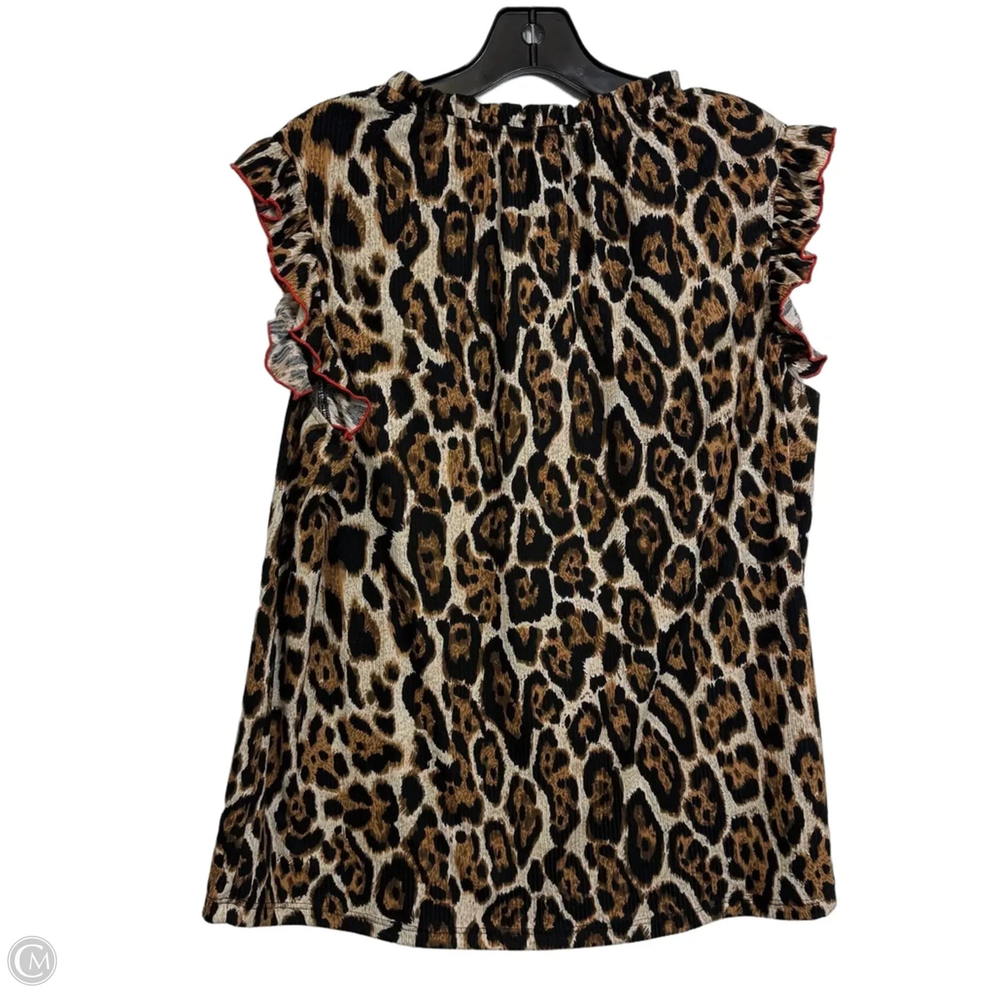 Top Sleeveless By Clothes Mentor In Animal Print, Size: Xl