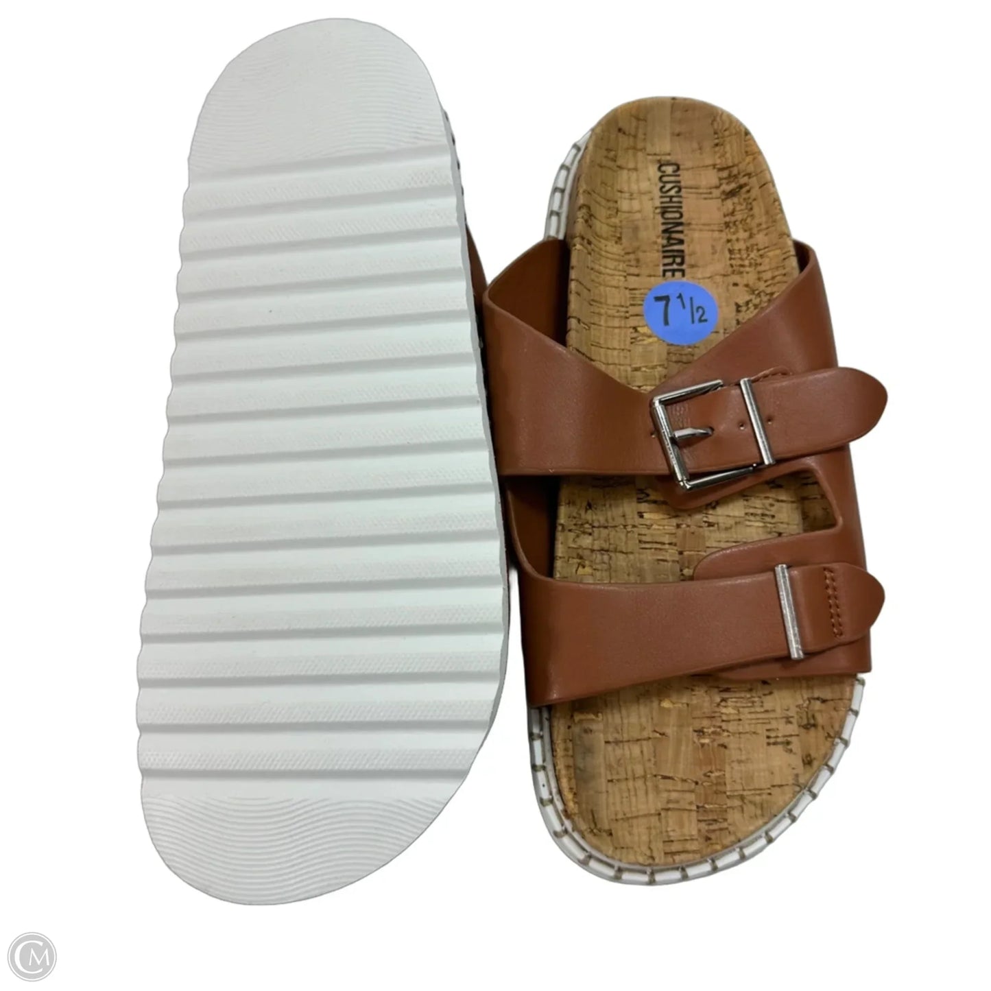 Sandals Flats By Cushionaire In Brown, Size: 7.5