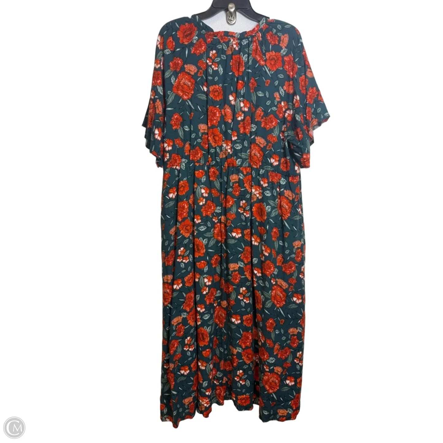 Dress Casual Midi By Baltic Born In Floral Print, Size: 2x