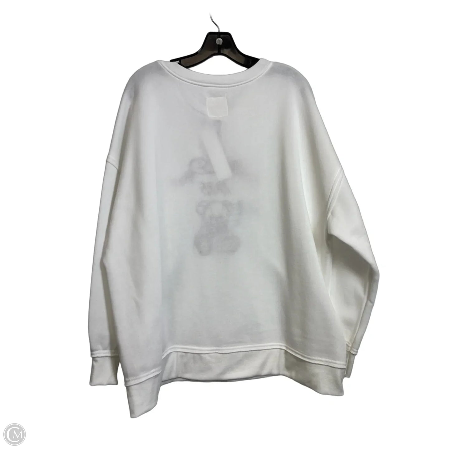 Sweatshirt Crewneck By No Comment In White, Size: 2x