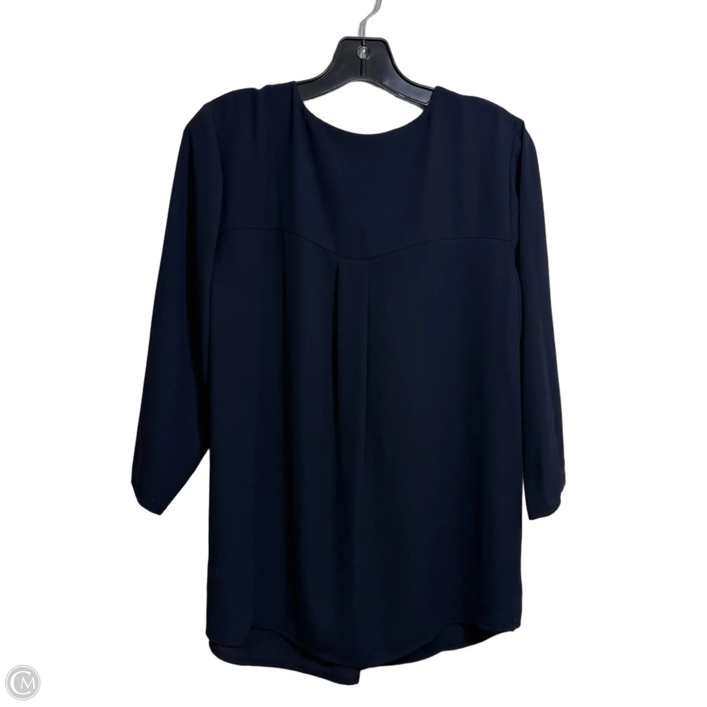 Top 3/4 Sleeve By Talbots In Navy, Size: 1x